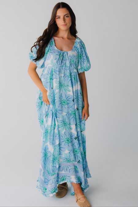 Citrus Lyon Crepe Maxi Dress