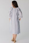 Blueandwhitestripemididresswithpockets