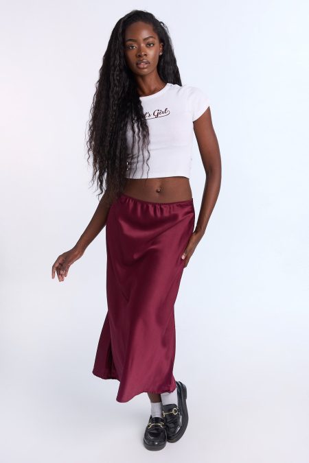 AERO Satin Maxi Skirt
