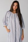 Blueandwhitestripemididresswithpockets