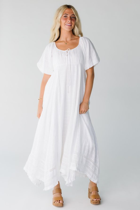 White_midi_dress_with_scoop_neckline_and_lace_insets