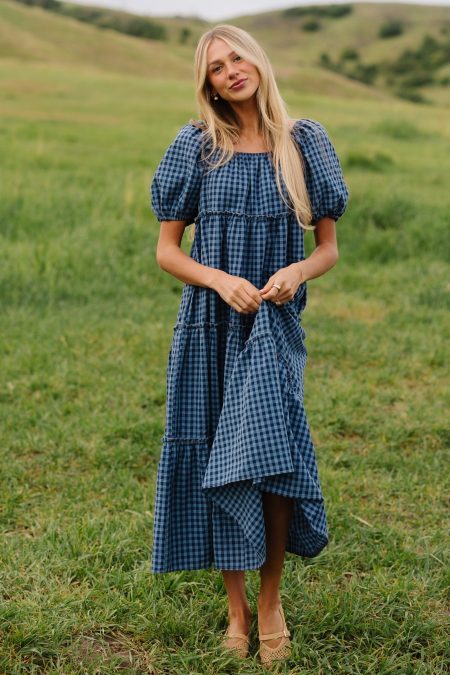 Brass & Roe Charity Tiered Midi Dress
